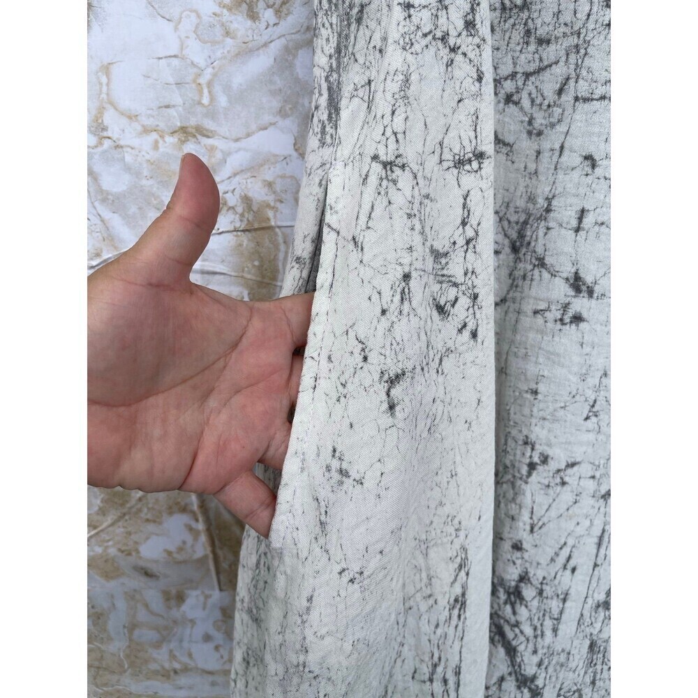 “Eleven Stitch Design Travel Bubble Dress Medium, White/Gray Tie‑Dye Balloon - Picture 6 of 11
